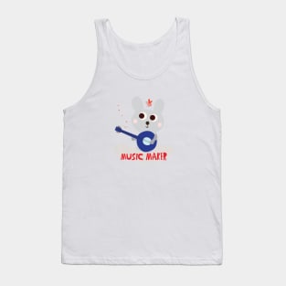 Music Maker Bear Rocks the Guitar Tank Top